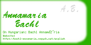 annamaria bachl business card